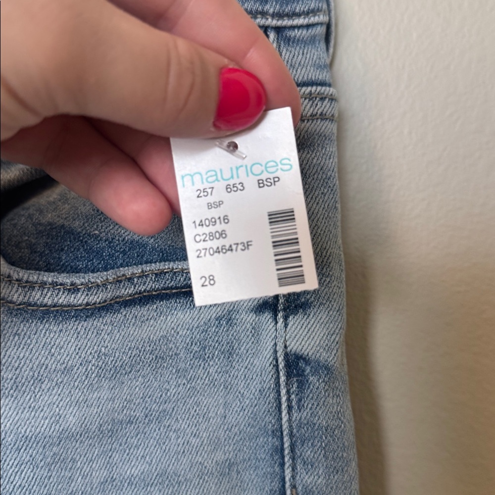KanCan Maurices NWT Light Blue High Rise Ankle Straight Buttonfly Jeans - Picture 4 of 11